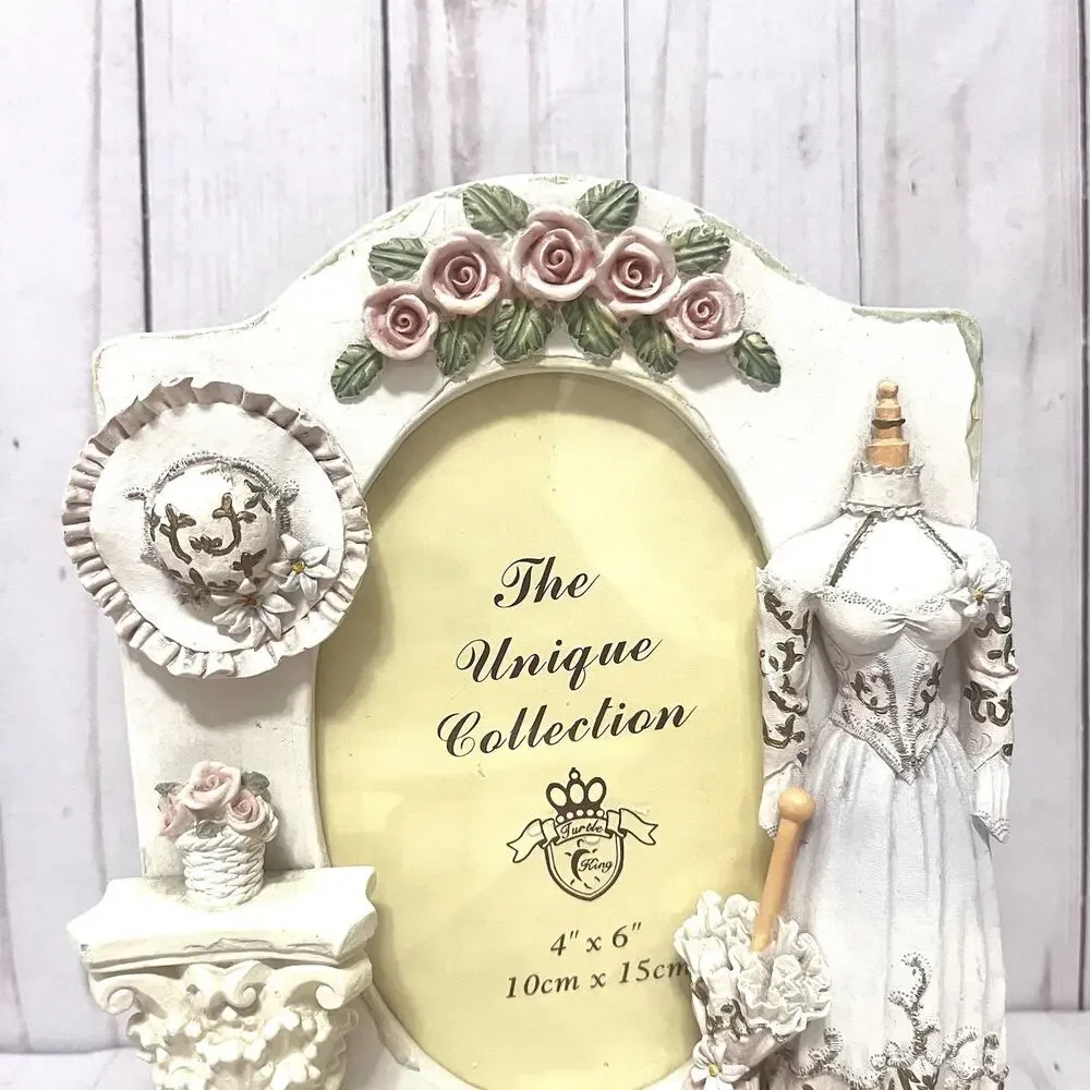 Vintage Victorian Outfit Collage Photo Picture Frame Resin 90s Victoriancore 4x6
